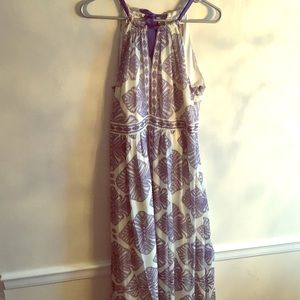 Vince Camuto Blue and white maxi dress